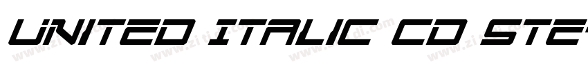 United Italic Cd Ste字体转换